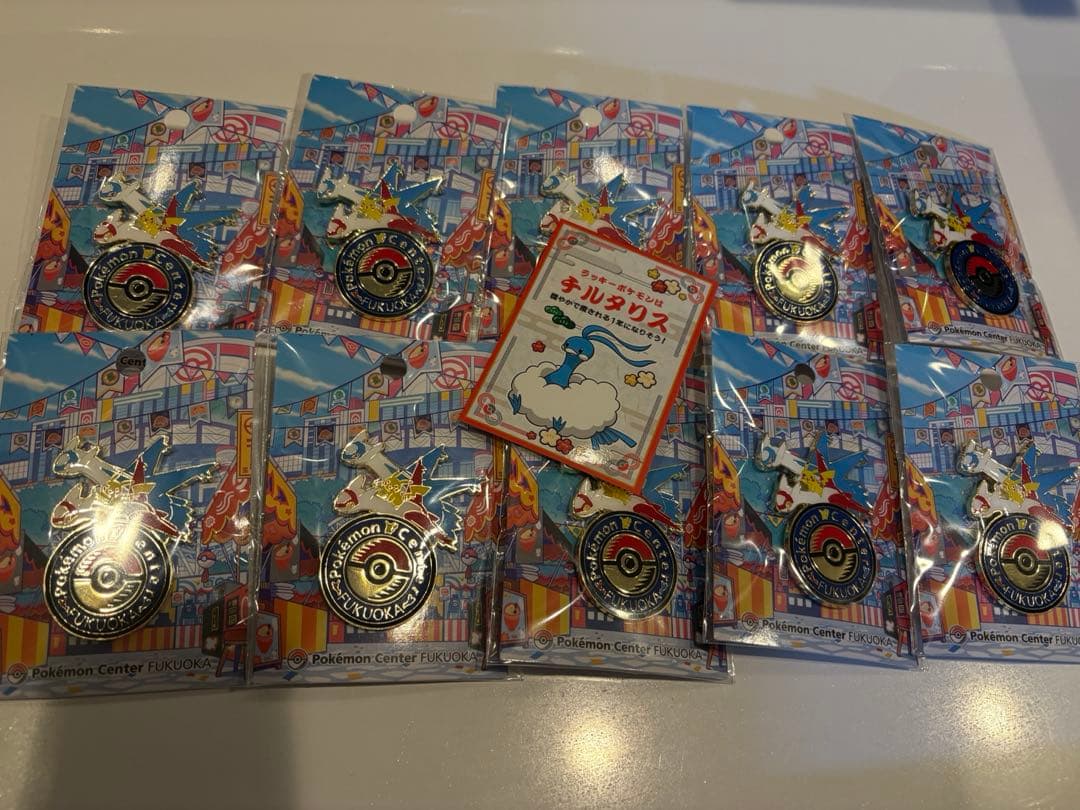 ポケモンセンターフクオカ　ロゴピンズ　ポケセン　ラティアスラティオス　チルタリス