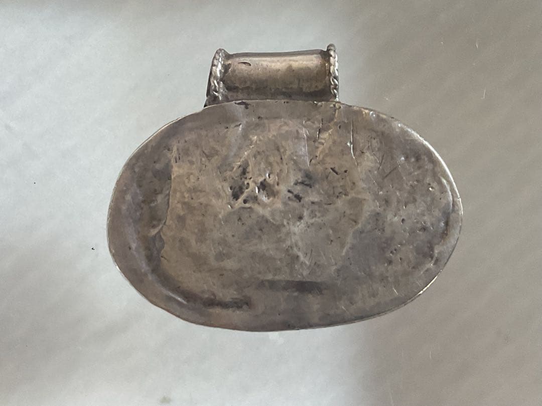 古い中央アジアSV伝統工芸「象嵌細工ペンダントヘッド」