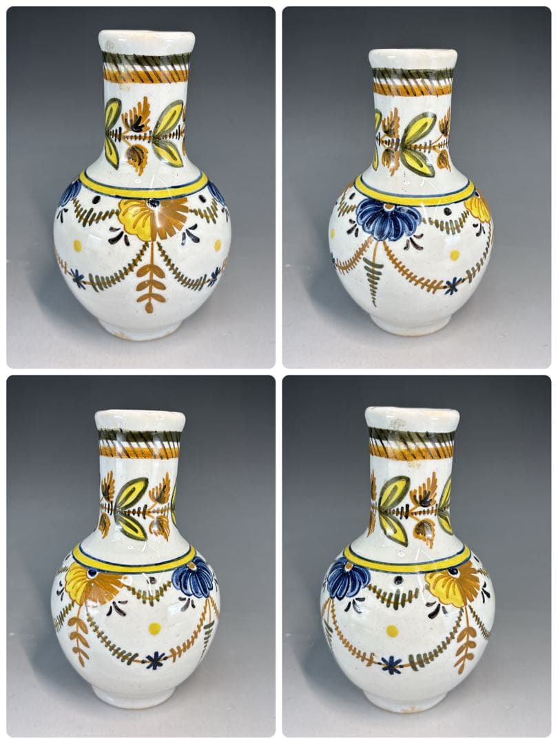 【中古品】スペイン•タラベラ色絵皆具　堀内宗完書付