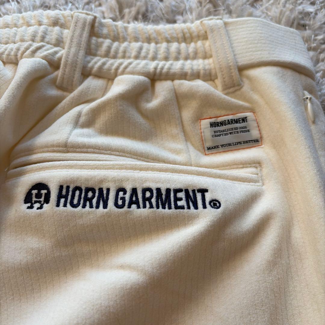 HORN GARMENT ゴルフパンツ オフホワイト 冬用Size50