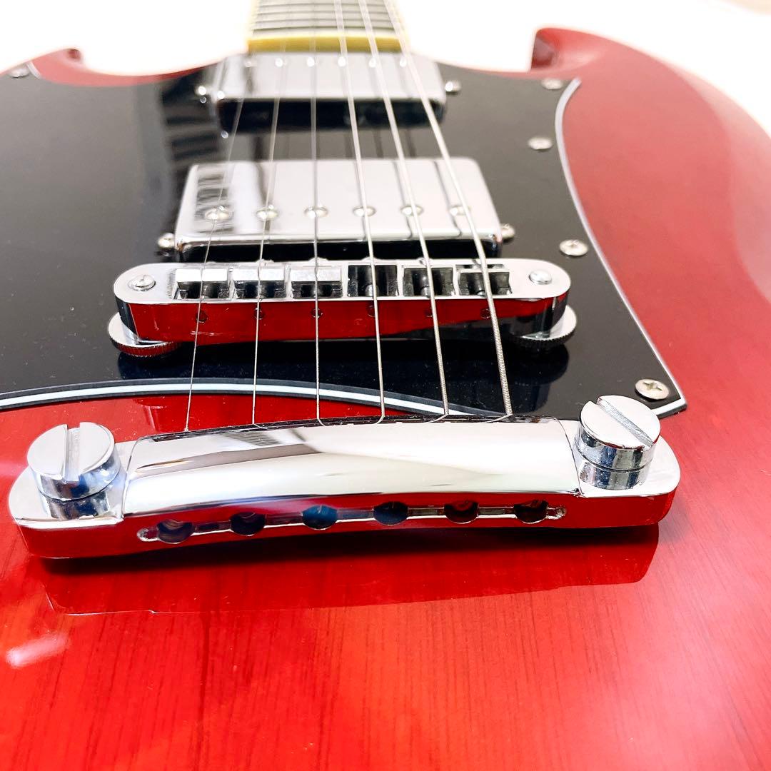 美品 BLITZ SG ブリッツ レフトハンド レフティ エレキギター レッド