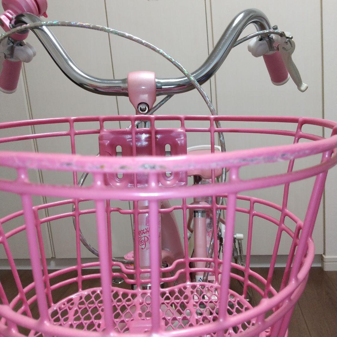 メゾピアノ 子供用自転車 18インチ ピンク ハートデザイン