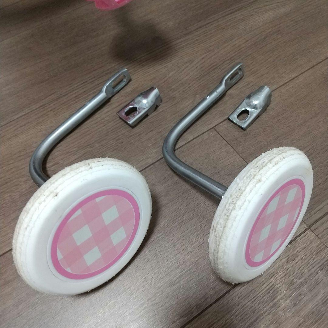 メゾピアノ 子供用自転車 18インチ ピンク ハートデザイン