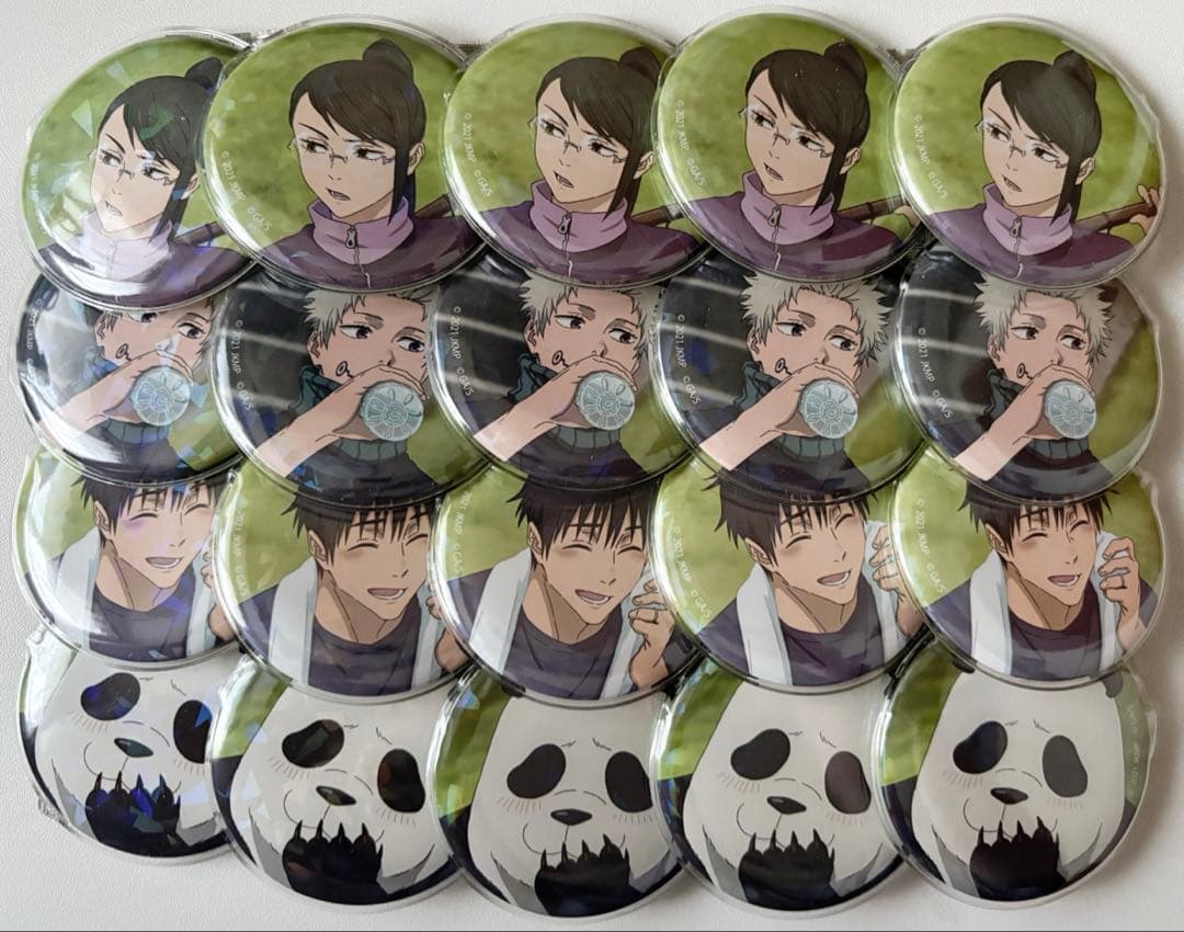 呪術廻戦0 缶バッジ 狗巻棘 乙骨憂太 禪院真希 パンダ 痛バ 痛バッグ A4