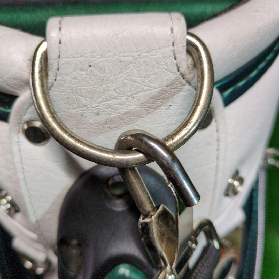 adabat アダバット ゴルフ キャディバッグ【ホワイト/グリーン】