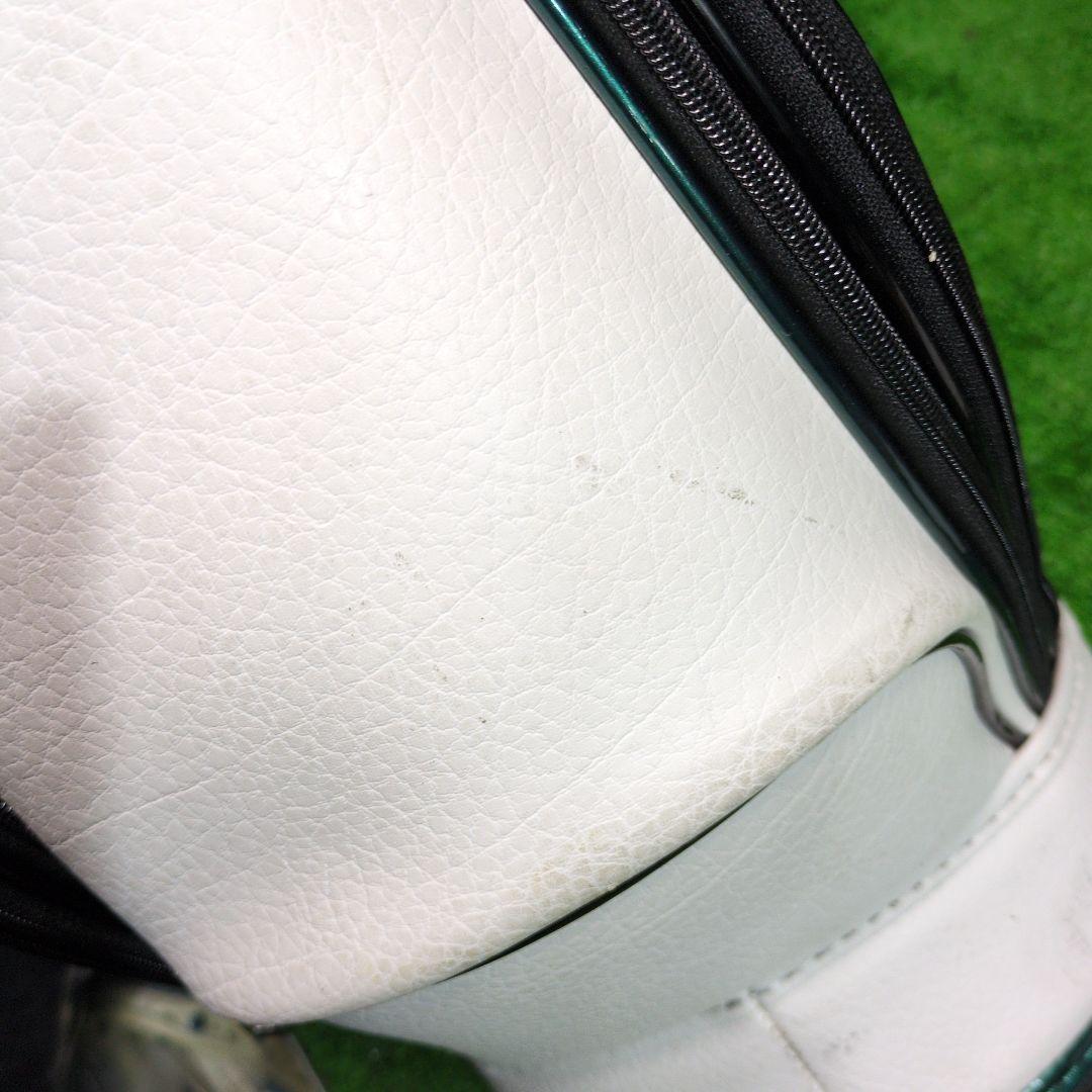 adabat アダバット ゴルフ キャディバッグ【ホワイト/グリーン】