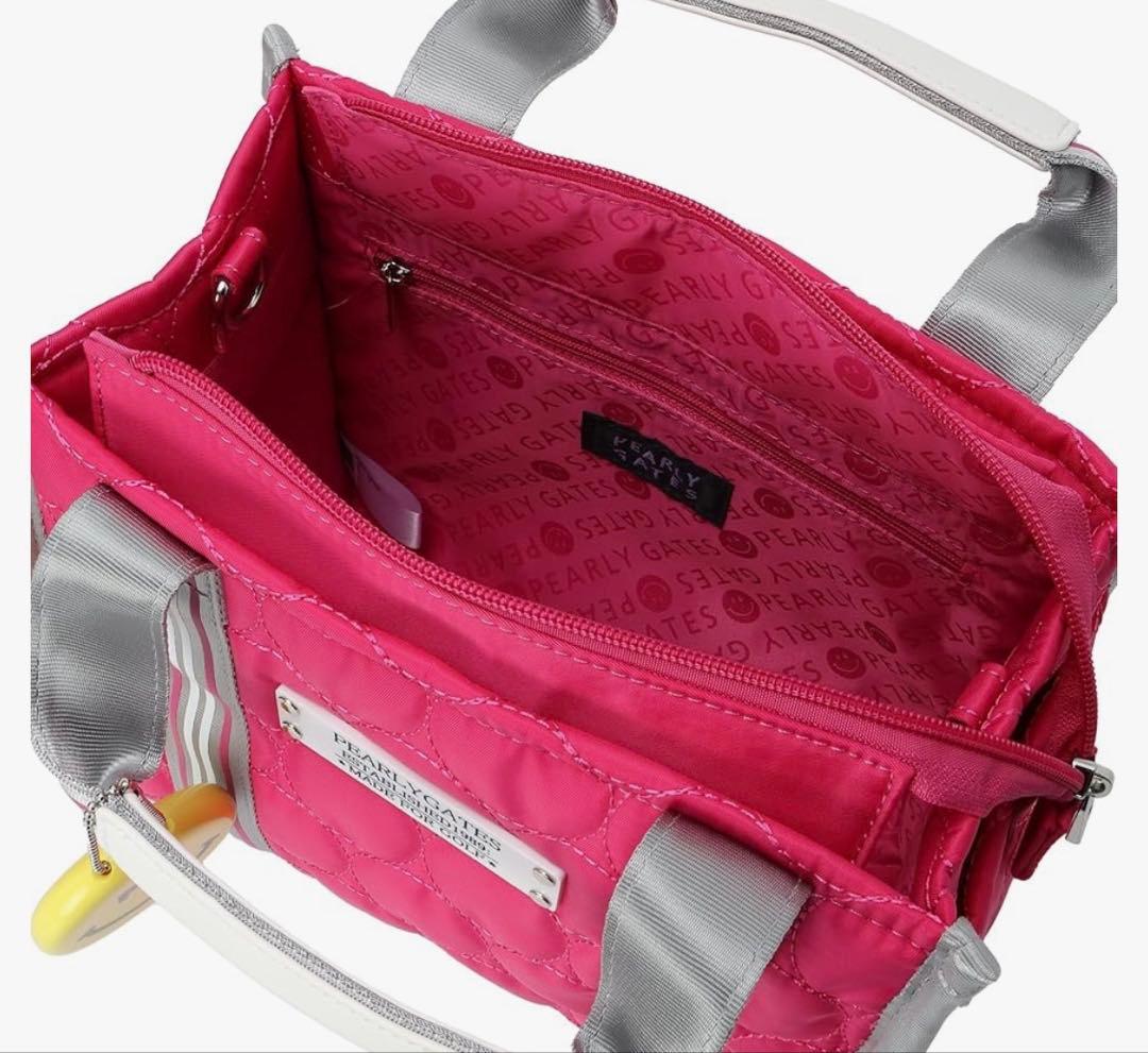 新品 未使用 パーリーゲイツ カートバッグ LoveGOLFシリーズ ピンク