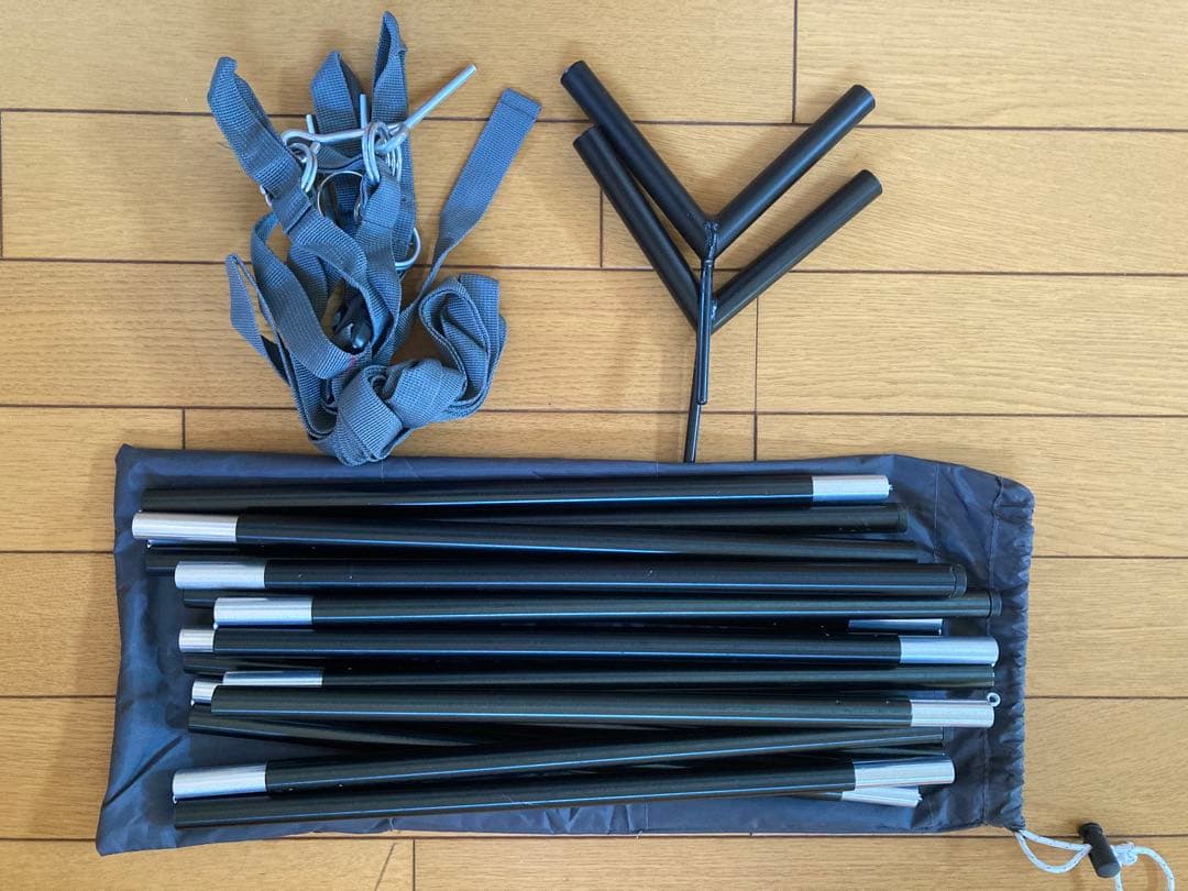 バンドックソロベースEX フタマタポール×2本 前幕