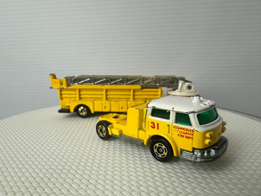 ビンテージ　トミカ　ロングトミカ　ミニカー　 アメリカのはしご消防車　日本製