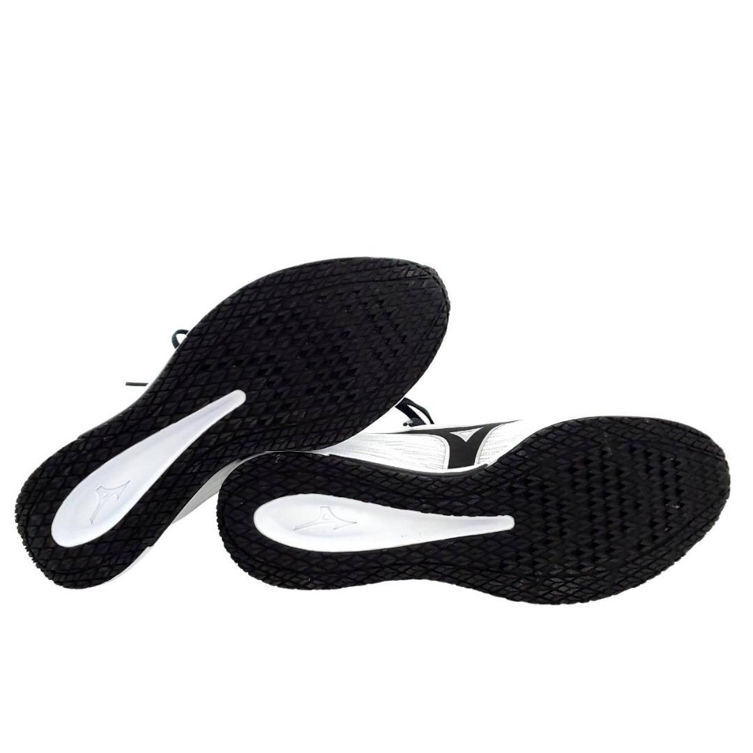 ★ミズノ　新品　陸上シューズ　軽量　メッシュ　ホワイト　26.5　レザー×化繊