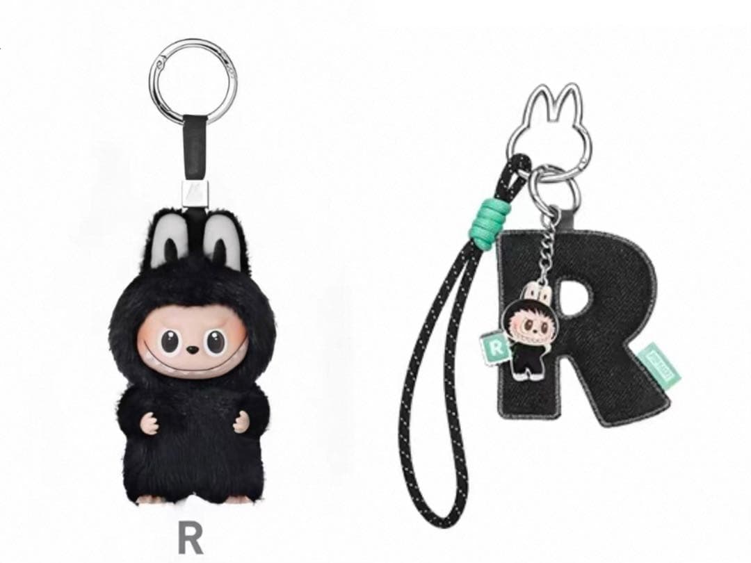 LABUBU PIN FOR LOVEイニシャル チャーム R 2点セット