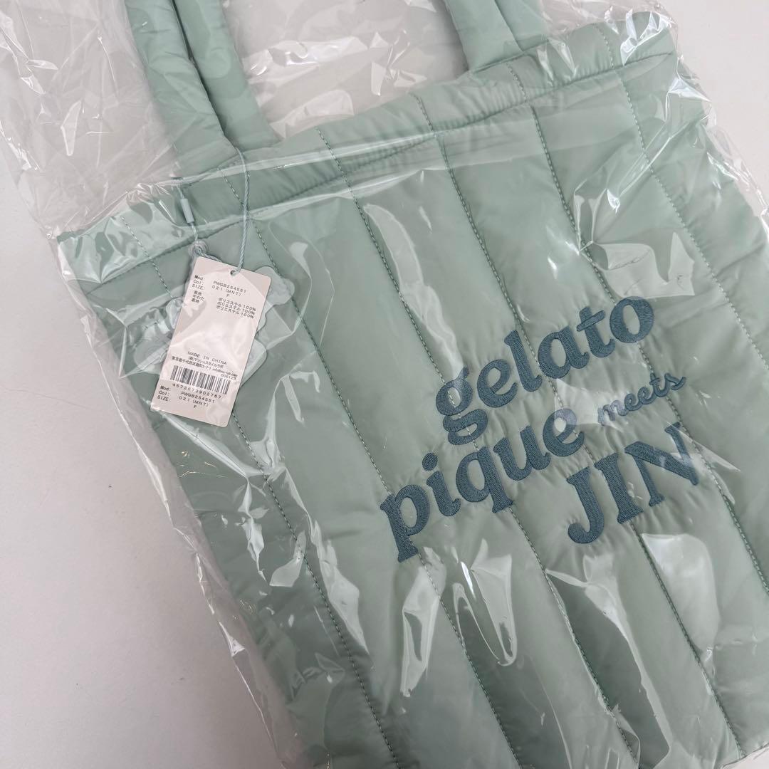 【新品未開封】ジン　ジェラートピケ　 トートバック(MINT)