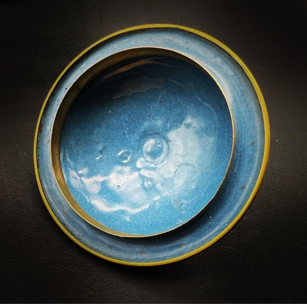 中國美術 景泰 七宝焼 將軍罐 茶葉罐 置物 中人民共和国制造 飾り壺