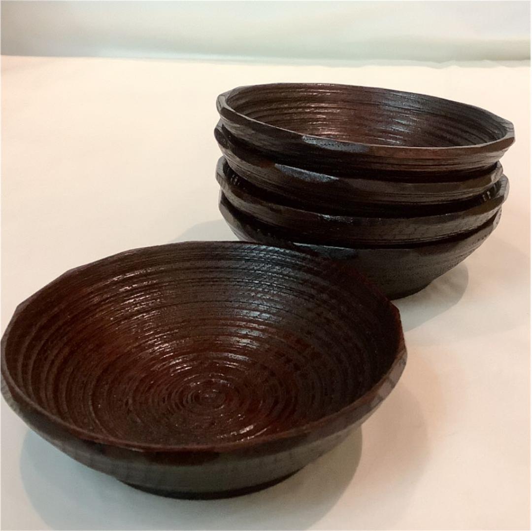 【茶道具】茶托5客セット 三代 治兵衛作 小皿