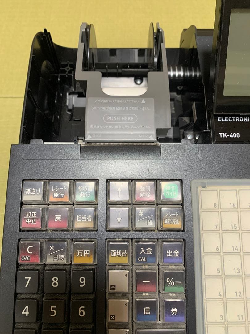 CASIO TK-400 電子レジスター　ブラック