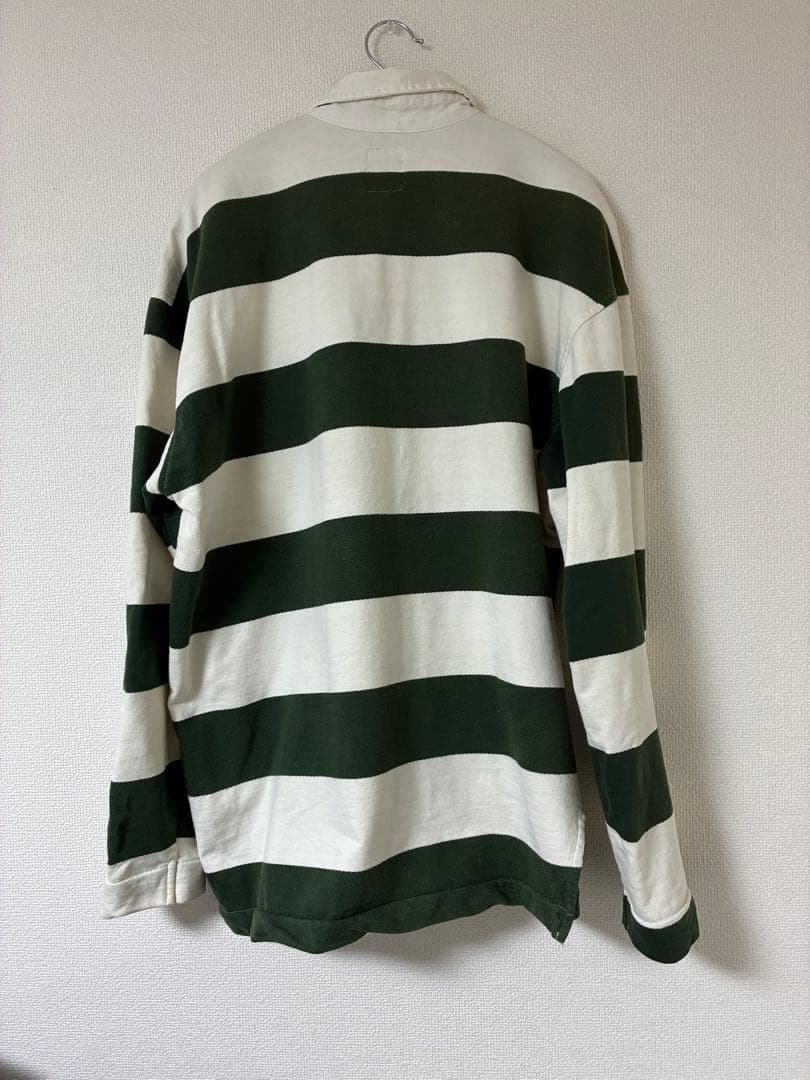 【希少】90s old stussy ラガーシャツ 白タグ USA製 Mサイズ