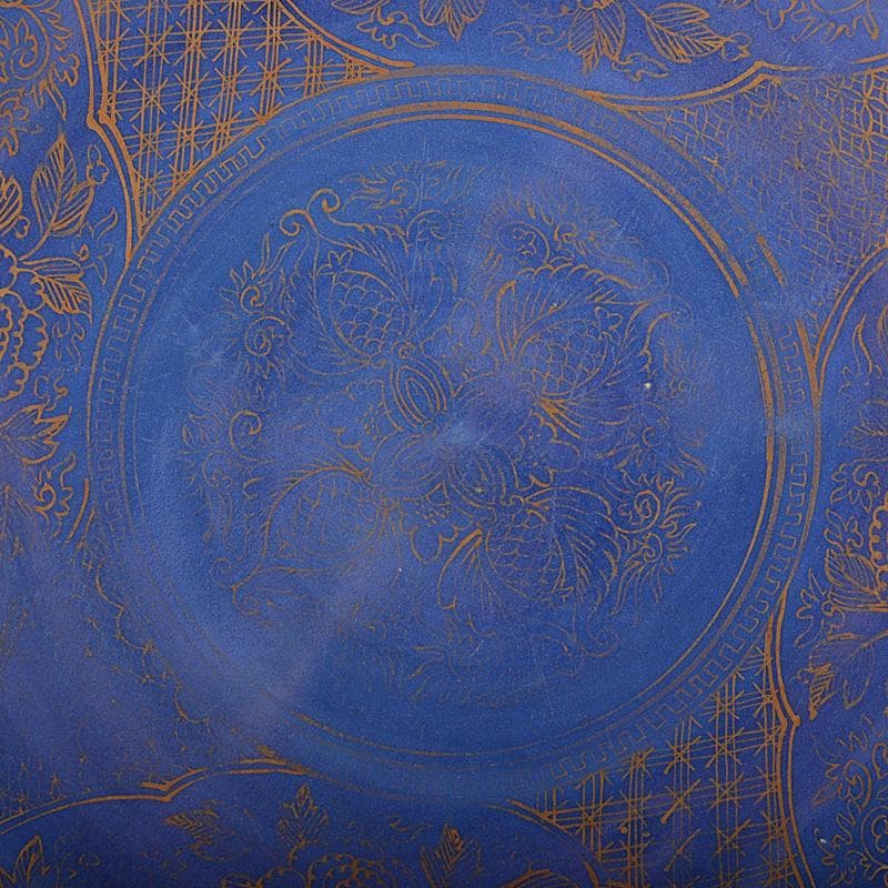 伊万里焼　古伊万里　瑠璃金彩　飾皿　大皿　直径約41㎝　C　5652C