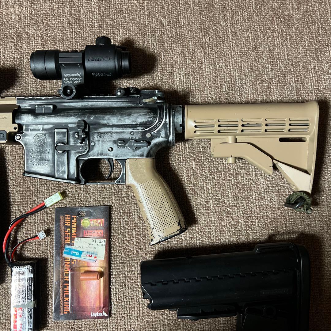 マルイ次世代M4外装ダメージ加工　内部カスタム