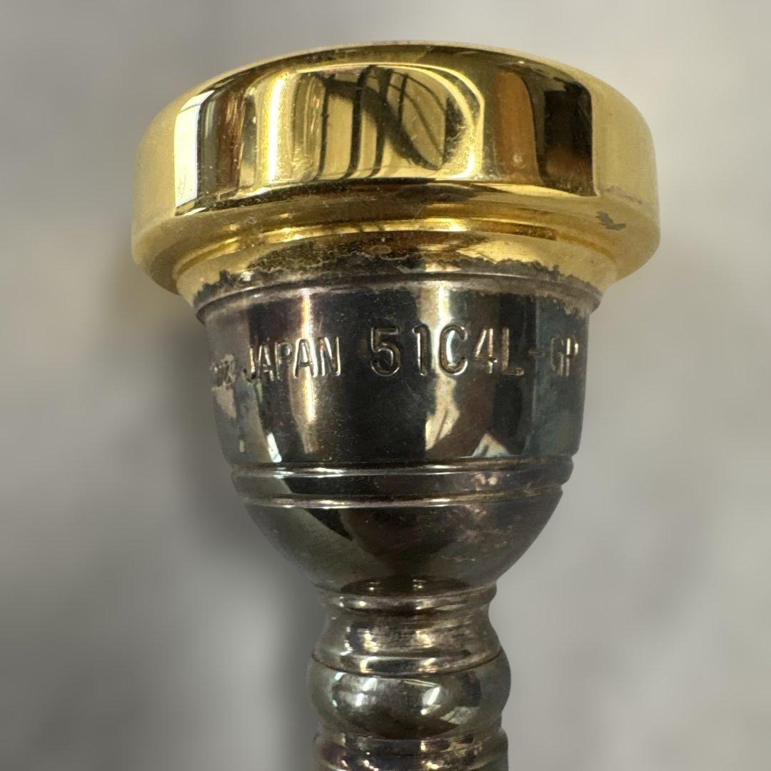 トロンボーンマウスピース太菅 金メッキ　YAMAHA 51C4L-GP