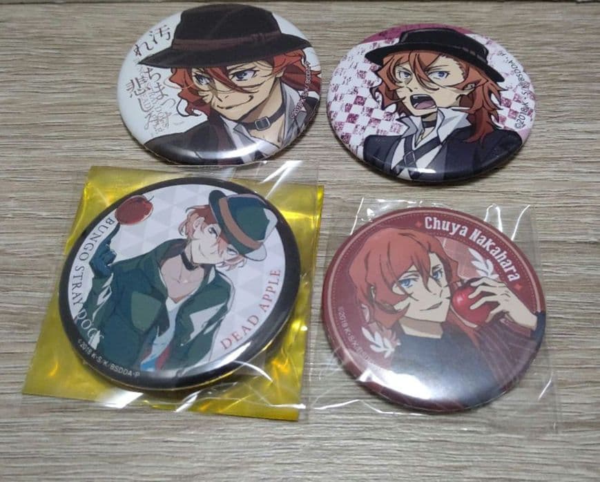 中原中也 缶バッジ4個セット