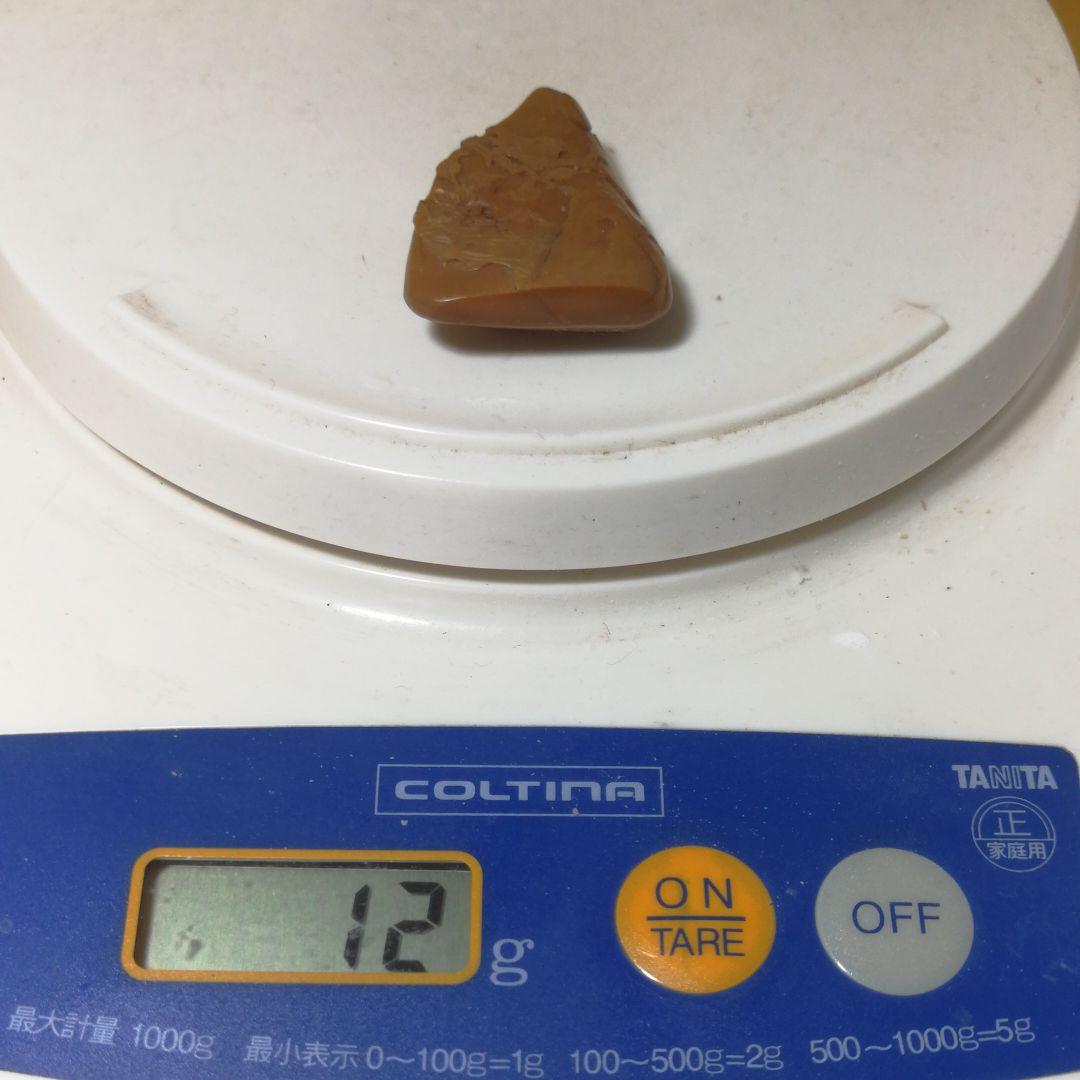 田黄薄意花鳥山水彫刻(整理番号:P42)