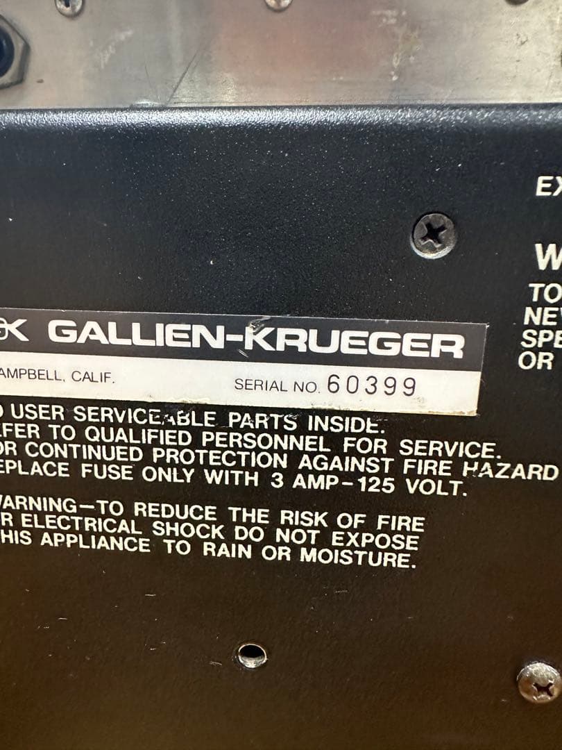 GALLIEN-KRUEGER 250ML ベース用アンプ