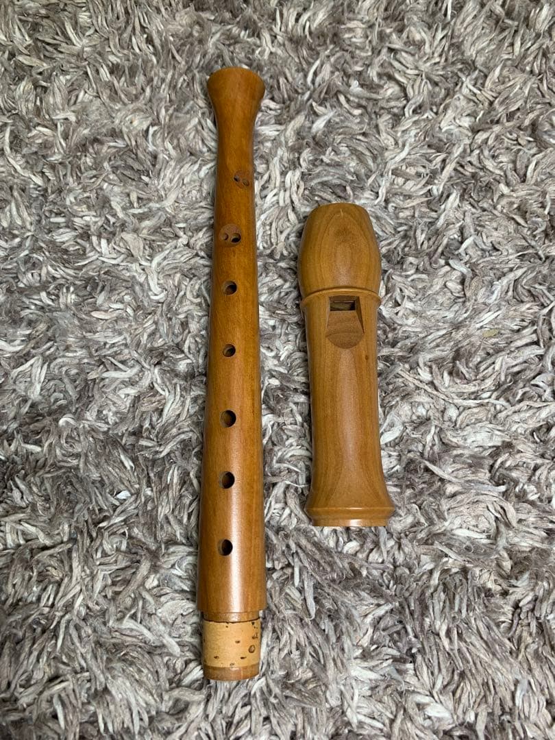 AURA ソプラノリコーダー　美品　木製　ケース・付属品付き　オランダ製　S1K