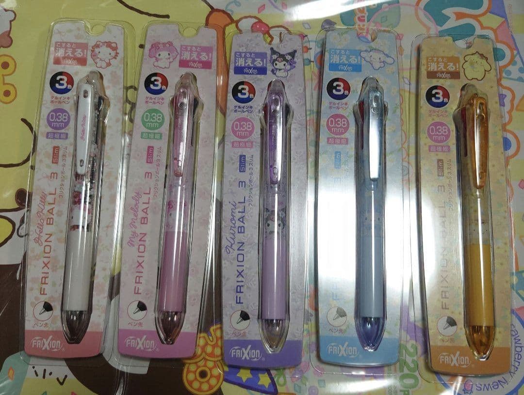 サンリオ　フリクションボール3 スリム　5本セット