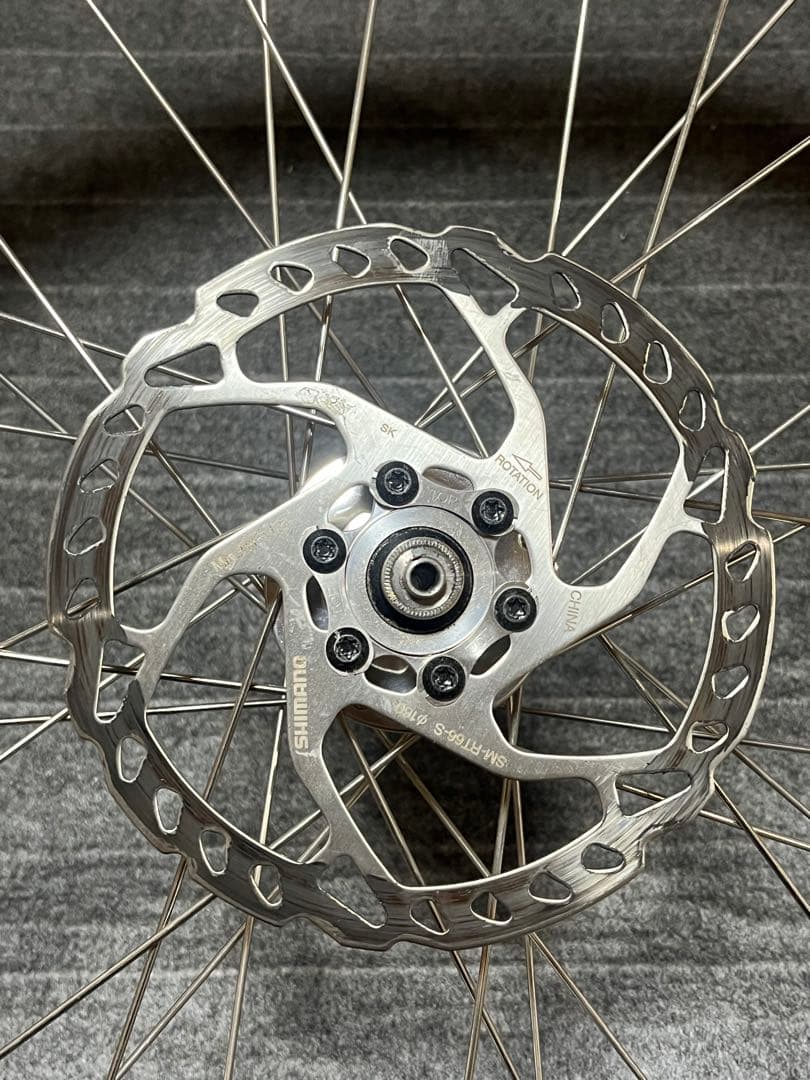 650B手組みセットSONダイナモWhite XMR12mmQR bluelug