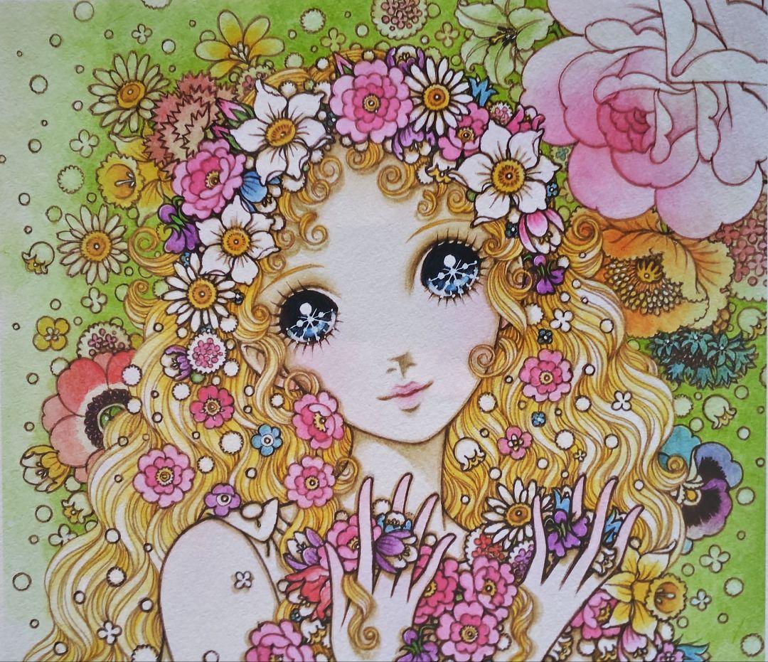 高橋真琴 「Flora-春の女神-」直筆サイン 証明シール 2021年作