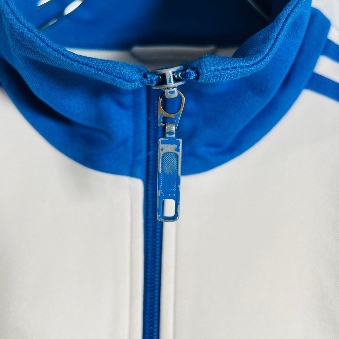 希少 90s アディダス トラックジャケット ジャージ ホワイト L 4