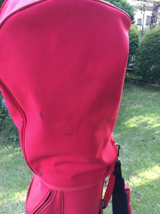 ゴルフバッグ ボール付き 赤