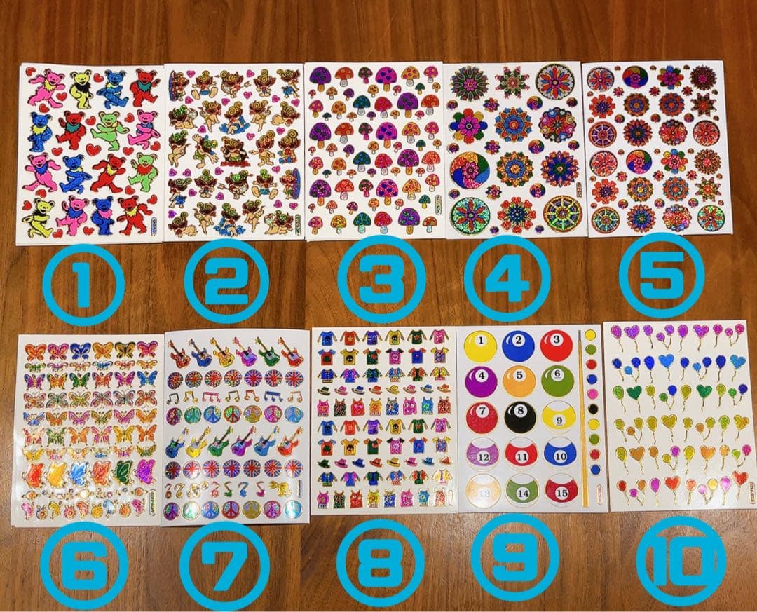 キラキラシール★早い者勝ちレトロレア車ヒスミニデッドベアレコードラブピース