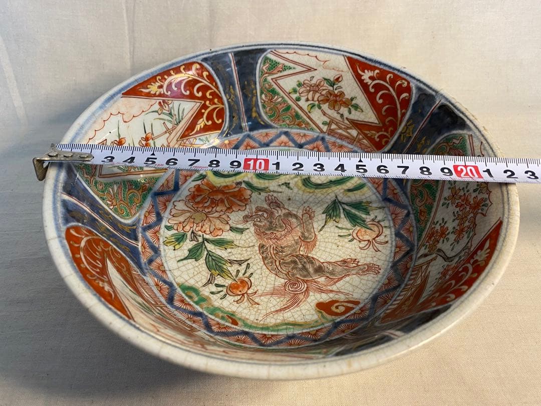 伊万里　古伊万里　大聖寺伊万里　鉢　色絵　獅子の図　花の図　太明