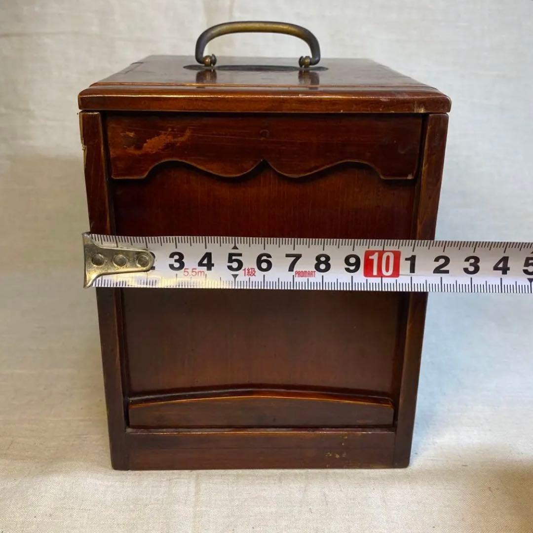 輪島塗　弁当箱　重箱　漆器　木製　外箱付　昭和初期　1客⑧