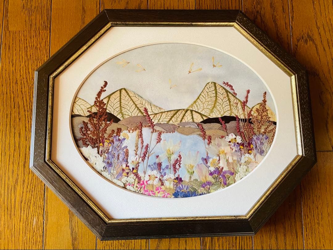 押し花アート八角形フレーム