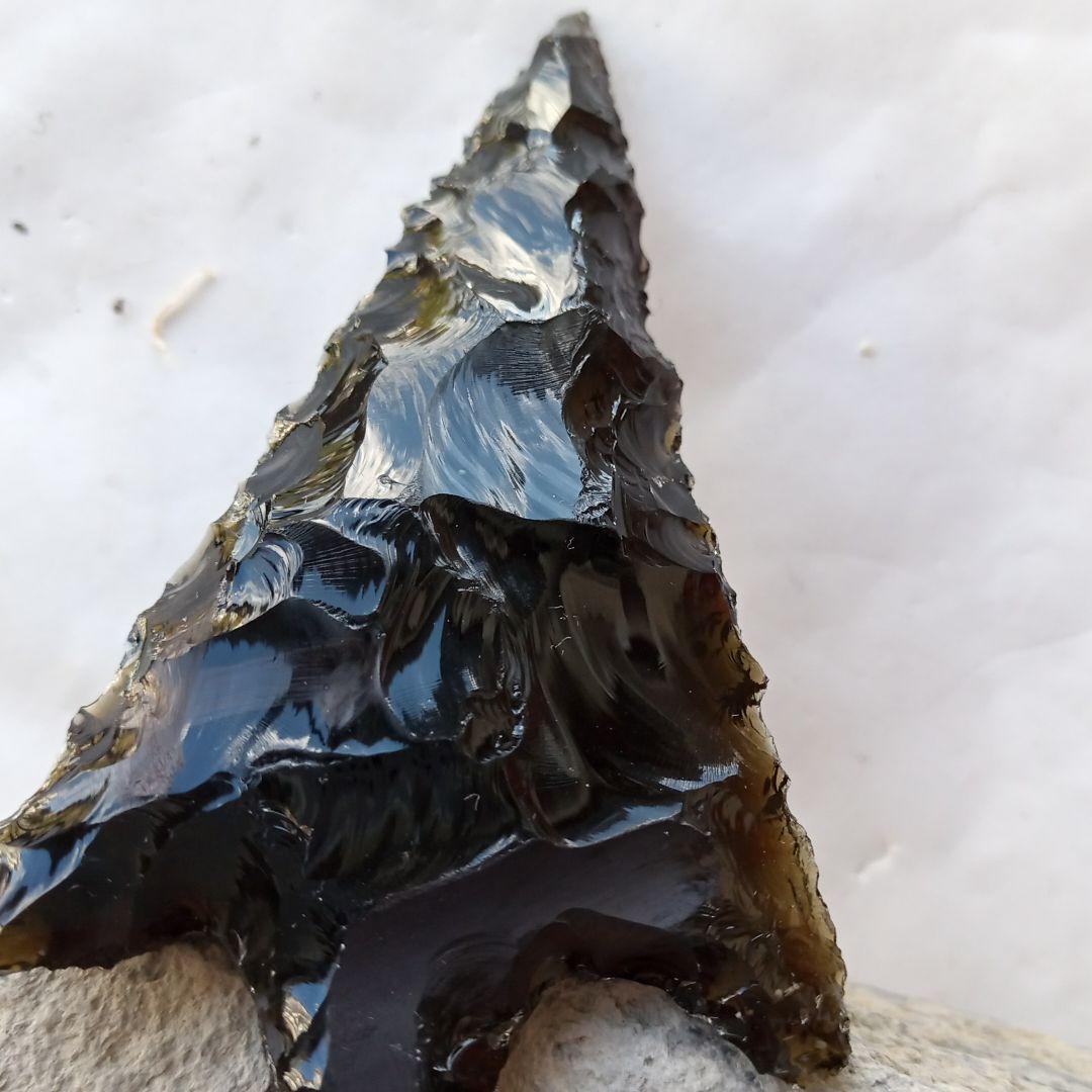 旧石器　有舌尖頭器　黒曜石　模写　サンプル　　199