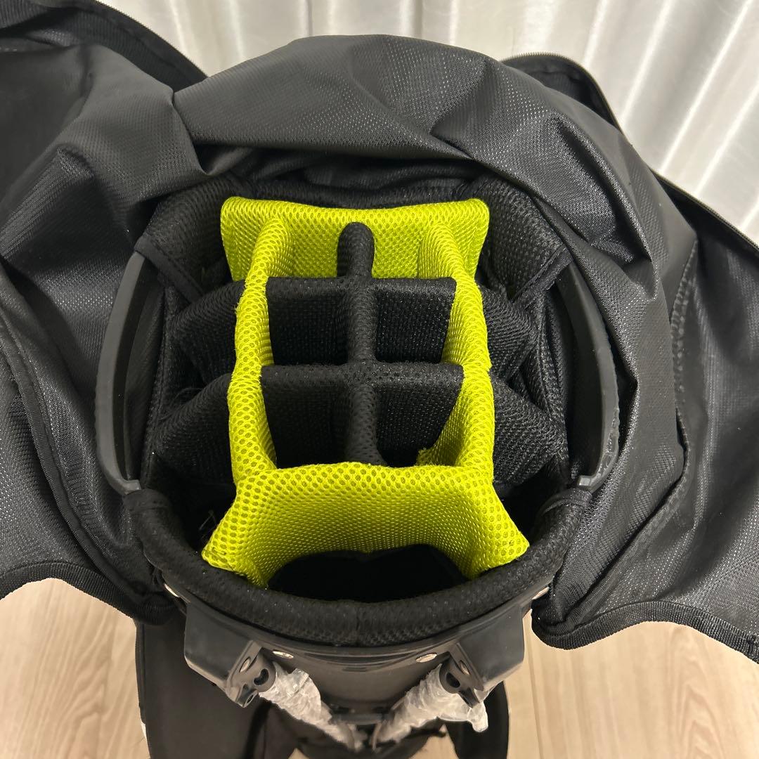 Srixon キャディバッグ 黒/黄 防水カバー付き