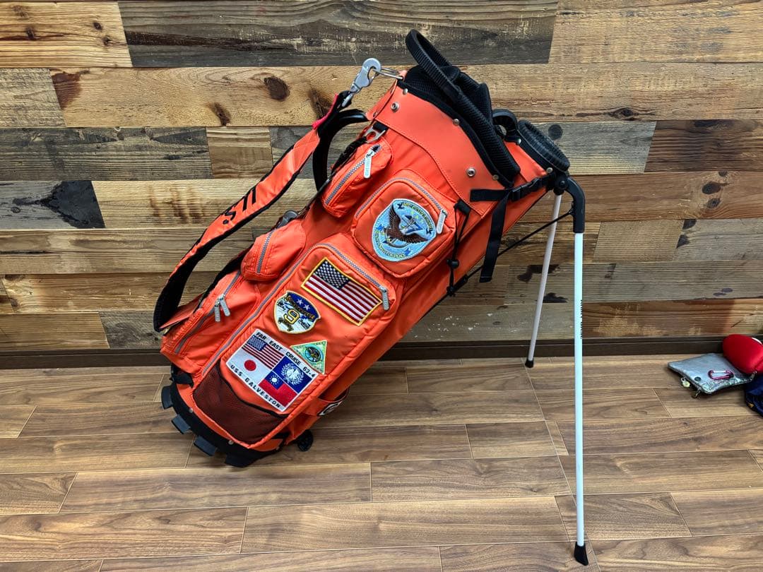 アーミーベースコレクション　 キャディバッグ オレンジ