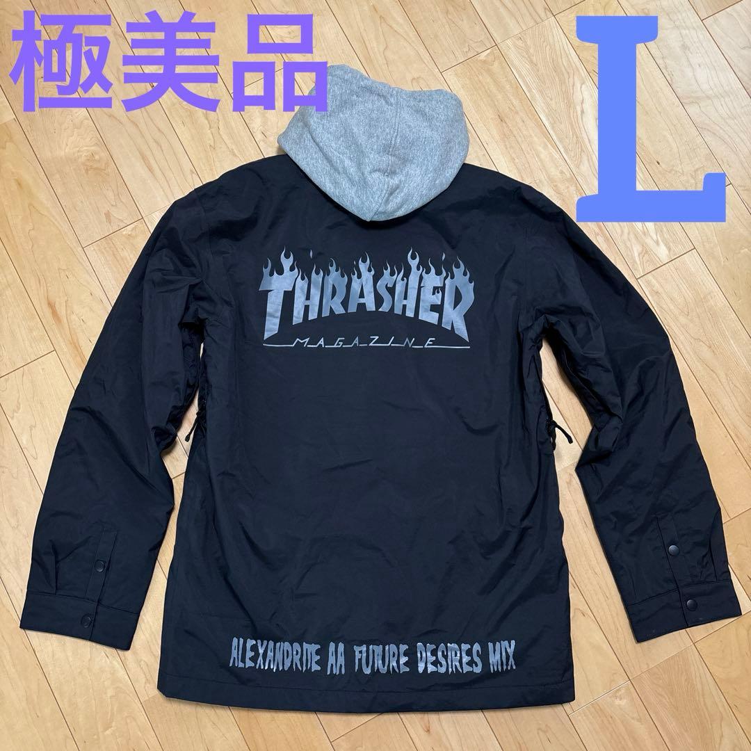 【極美品】　AA HARDWEAR ダブルエー　スラッシャー　スノボ　黒灰　L