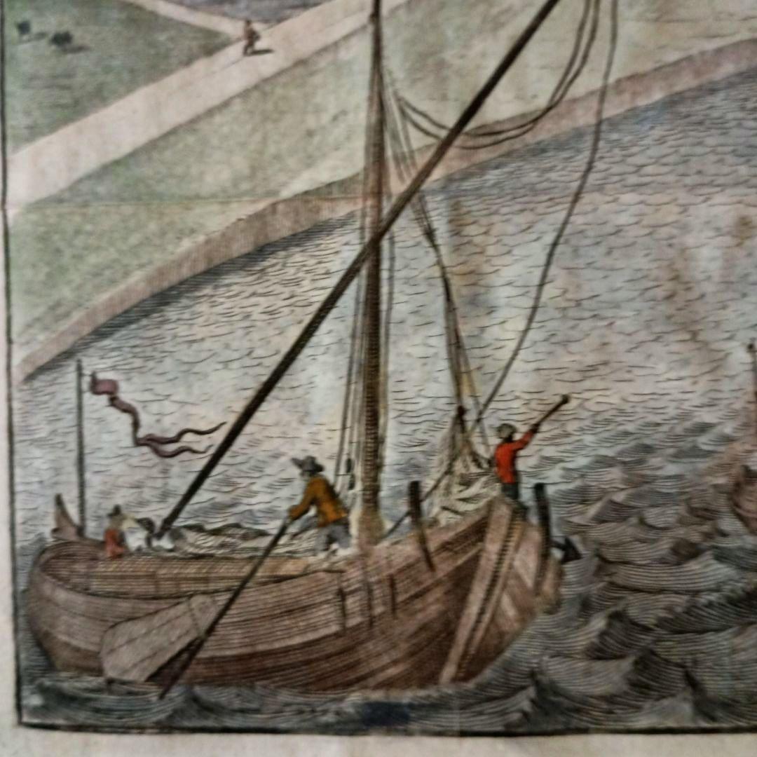 額装品　景観図　17世紀　オランダ　ゼーランド州トーレン　お値打ち