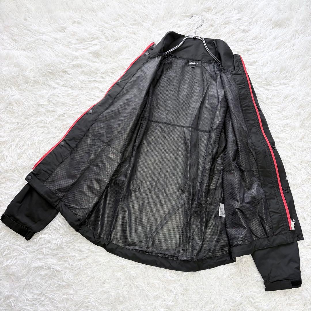 極美品✨Titleist タイトリスト レインウェア 上下セットアップ 黒 L