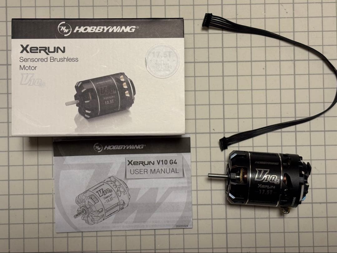 HOBBYWING XERUN V10 G4ブラシレスモーター 17.5T
