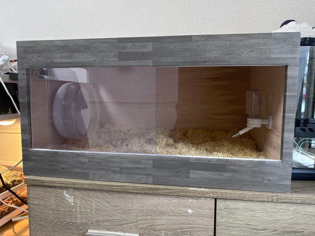 ハムスター レオパ 小動物 木製 ケージ 600×400×300 オーダーメイド