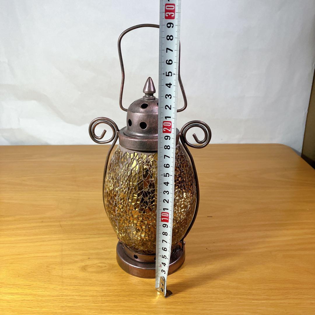 モザイクガラス ランタン キャンドルホルダー アンティーク調