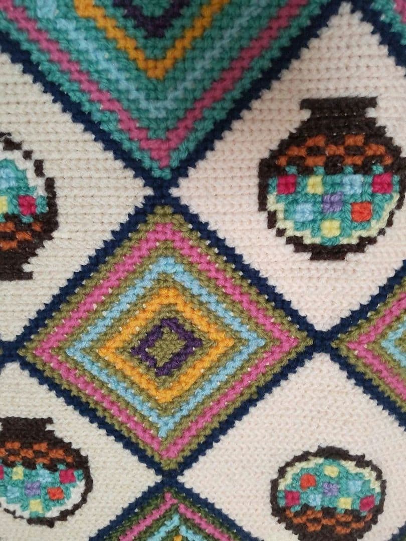 フランスアンティーク 刺繍 壁飾り ハンドステッチ タペストリー ポスター#4