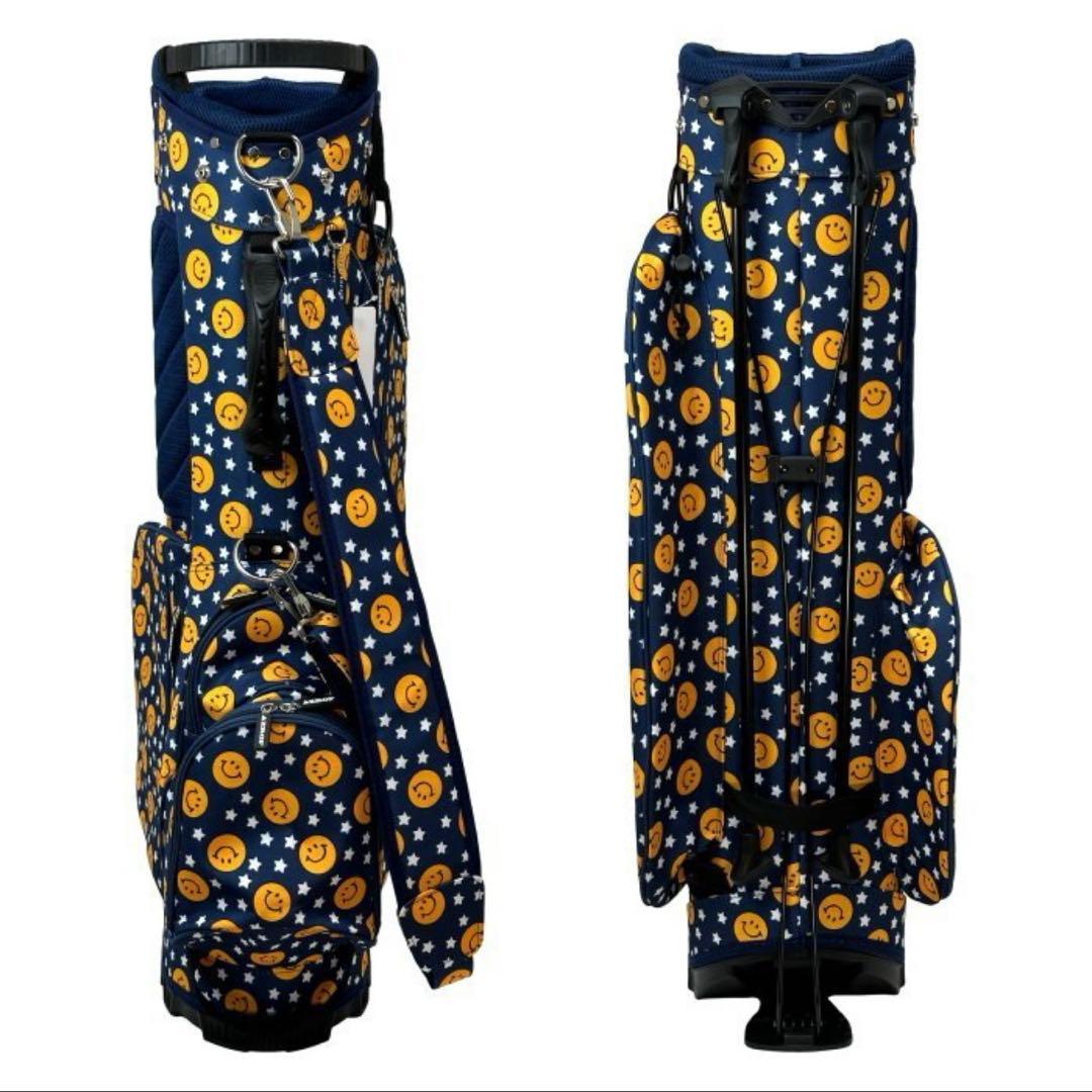 新品 AZROF スマイル柄　スタンドバッグ