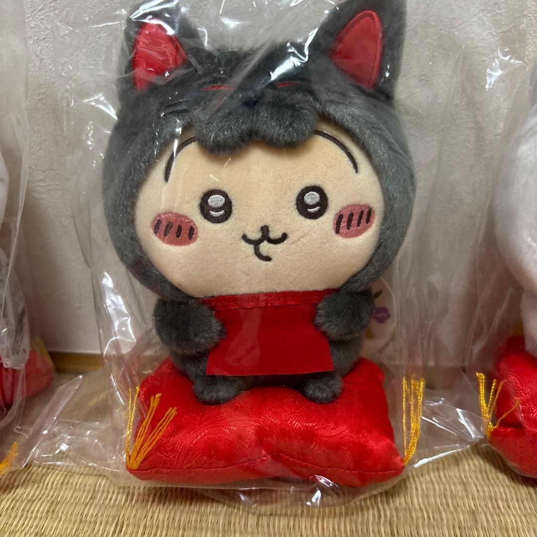 【新品未開封】伏見店限定 伏見稲荷なぬいぐるみ ちいかわ ハチワレ うさぎ