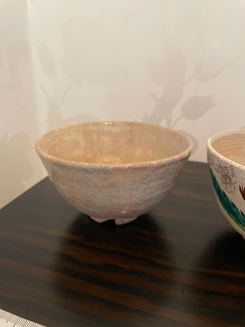 未使用　萩焼 藤井左入窯　茶泉付き 和風デザイン 陶器茶碗 セット