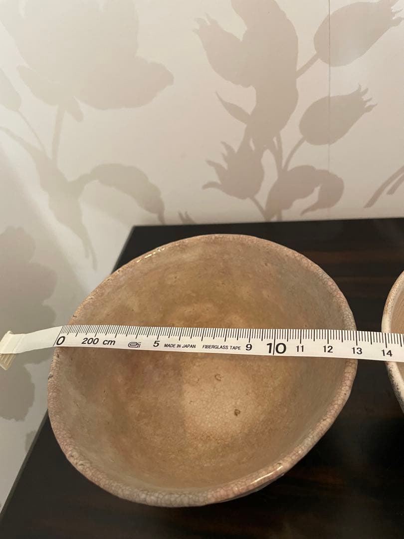 未使用　萩焼 藤井左入窯　茶泉付き 和風デザイン 陶器茶碗 セット